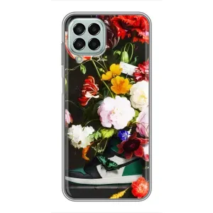 Брендновые Чехлы для Samsung Galaxy M33 (5G) (M336B) - (PREMIUMPrint) (Nike цветы)