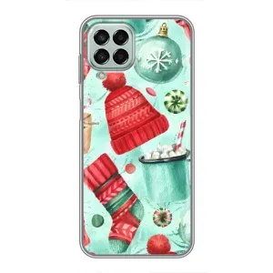 Новогодние Чехлы для Самсунг М33 (5G) (VPrint) (Одежда НГ)