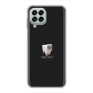 Чехол Майнкрафт на Samsung Galaxy M33 (5G) (M336B) (AlphaPrint) Minecraft (Овечка Майнкрафт)