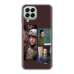Чехол для Samsung Galaxy M33 (5G) (M336B) (AlphaPrint - с принтом Зеленского) (Президент)