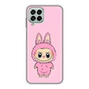 Чехол с Лабубу на Samsung Galaxy M33 (5G) (M336B) (Розовый Лабубу)