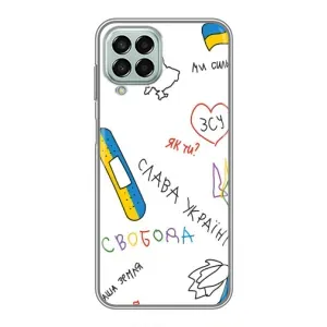Чехлы Доброго вечора, ми за України для Самсунг М33 (5G) (AlphaPrint) (Стикер)