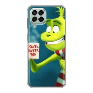 Рождественские Чехлы для Samsung Galaxy M33 (5G) (M336B) (VPrint) (Зеленый Гринч)