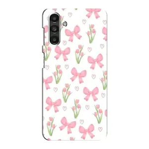 Чехол с бантиками на Самсунг М34 (5G) (Банты и цветы)