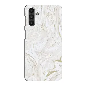Мраморный чехол на Samsung Galaxy M34 (5G) (VPrint) (Белый мрамор)