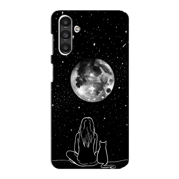 Чохол з принтом «Дівчина з котом» для Samsung Galaxy M34 (5G) Чохол з принтом «Дівчина з котом» для Samsung Galaxy M34 (5G)