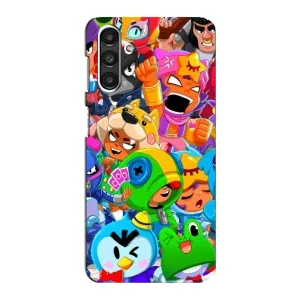 Чехлы Brawl Stars для Samsung Galaxy M34 (5G) (AlphaPrint) (Герои Бравл Старс)