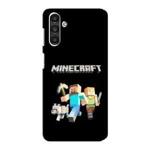 Чехол Майнкрафт на Samsung Galaxy M34 (5G) (AlphaPrint) Minecraft (герои Minecraft)