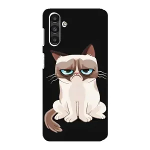 Чехол с принтом для Samsung Galaxy M34 (5G) (AlphaPrint) Модные коты (Грустный кот)