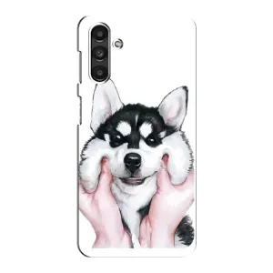 Чехол с Хаски для Samsung Galaxy M34 (5G) - (AlphaPrint) (Хаски улыбака)