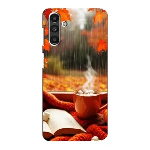 Чохол з унікальним дизайном 'Осінь з кавою' для Samsung Galaxy M34 (5G) (Кава і дощ)
