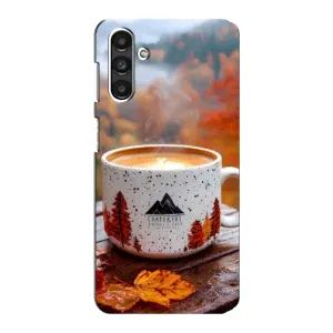 Чохол з унікальним дизайном 'Осінь з кавою' для Samsung Galaxy M34 (5G) (Кава на природі)