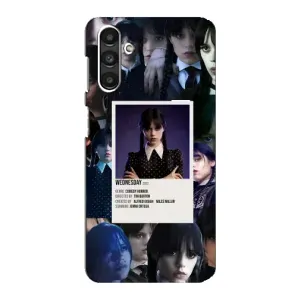 Чехлы Венсдей на Samsung Galaxy M34 (5G) Уэнсдей (AlphaPrint) (коллаж Уэнздей)