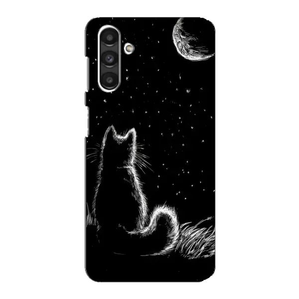 Чехол с принтом «Котик и луна» для Samsung Galaxy M34 (5G)