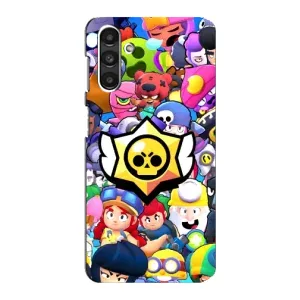 Чехол для Samsung Galaxy M34 (5G) Бравл Старс (VPrint) (Лого Brawl Stars)