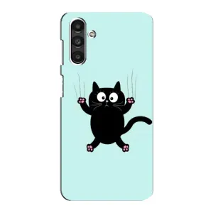 Чехол с принтом для Samsung Galaxy M34 (5G) (AlphaPrint) Модные коты (Падающий кот)