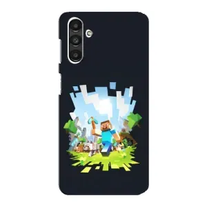 Чехол Майнкрафт на Samsung Galaxy M34 (5G) (AlphaPrint) Minecraft (персонажи Minecraft)