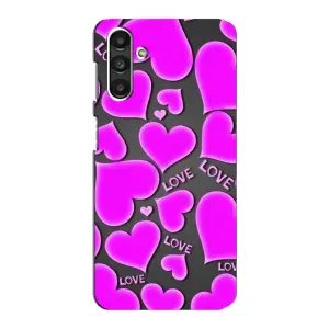 Чехлы для любимой на Самсунг М34 (5G) (VPrint) (Pink hearts)