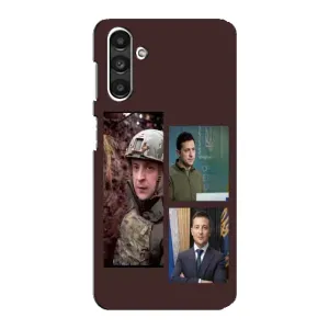 Чехол для Samsung Galaxy M34 (5G) (AlphaPrint - с принтом Зеленского) (Президент)