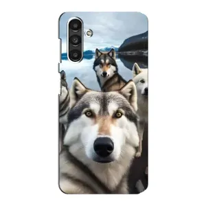 Чехол с Хаски для Samsung Galaxy M34 (5G) - (AlphaPrint) (Селфи ХАски)