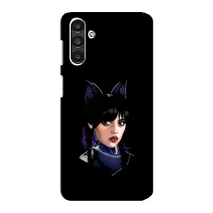 Чехлы Венсдей на Samsung Galaxy M34 (5G) Уэнсдей (AlphaPrint) (серьезная Уэнздей)