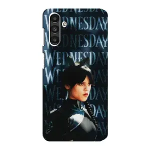 Чехлы Венсдей на Samsung Galaxy M34 (5G) Уэнсдей (AlphaPrint) (Уэнздей кошка)