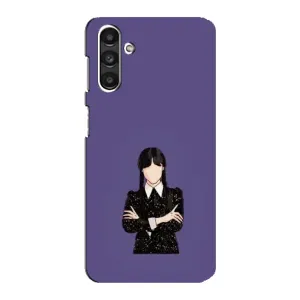 Чехлы Венсдей на Samsung Galaxy M34 (5G) Уэнсдей (AlphaPrint) (Уэнздей в черном)