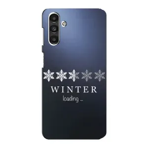 Зимние Чехлы для Самсунг М34 (5G) - прозрачный фон (Winter loading)