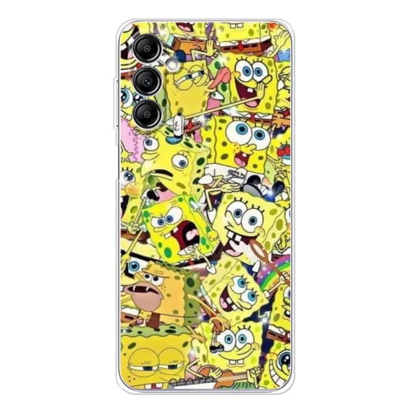 Чехол с принтом «Эмоции Спанч Боба» для Samsung Galaxy M35 5G Чехол с принтом «Эмоции Спанч Боба» для Samsung Galaxy M35 5G