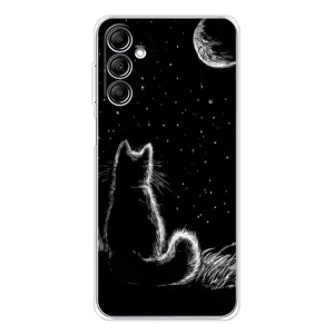 Чехол с принтом для Samsung Galaxy M35 5G (AlphaPrint) Модные коты