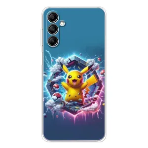 Чехол с Пикачу на Samsung Galaxy M35 5G (Лого Пикачу)