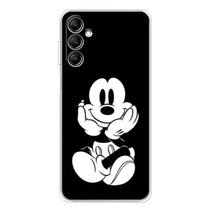 Эксклюзивный чехол для Samsung Galaxy M35 5G (AlphaPrint - Мультяшные) (Микки на черном)