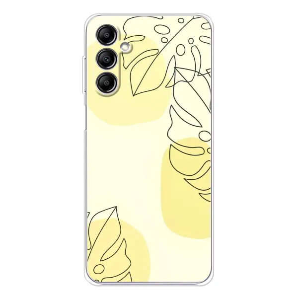 Чохол з принтом «Жовта монстера арт» для Samsung Galaxy M35 5G Чохол з принтом «Жовта монстера арт» для Samsung Galaxy M35 5G