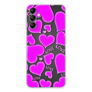 Чехлы для любимой на Самсунг Гелекси М35 5Джи (VPrint) (Pink hearts)