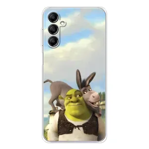 Чехол с мультфильмом Шрек на Samsung Galaxy M35 5G (Шрек и Осел)