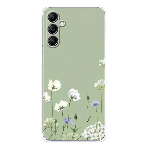 Чохол з принтом «Квіти на зеленому» для Samsung Galaxy M36 5G