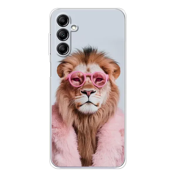 Чохол з принтом «Лев в окулярах» для Samsung Galaxy M36 5G