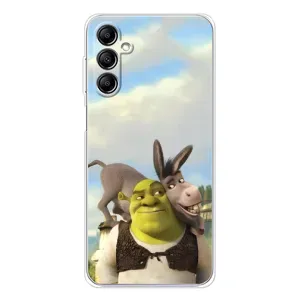 Чехол с мультфильмом Шрек на Samsung Galaxy M36 5G (Шрек и Осел)