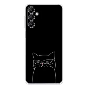 Чохол з малюнком кіт на Samsung Galaxy M36 (Байдужий кіт)