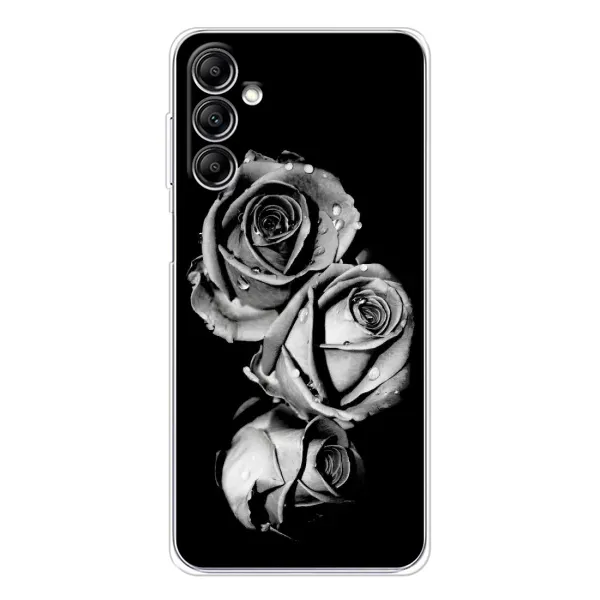 Чехол с принтом «Черная роза» для Samsung Galaxy M36