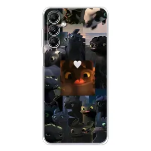 Чехол как приручить дракона на Samsung Galaxy M36 (Дракон коллаж)
