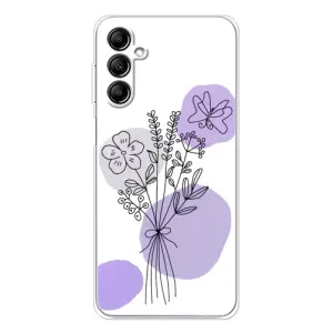 Чохол з принтом «Букет фіолетова абстракція» для Samsung Galaxy M36