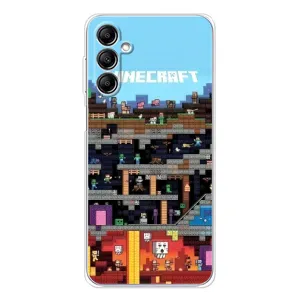 Чохол Майнкрафт на Samsung Galaxy M36 (AlphaPrint) Minecraft (фон Minecraft)