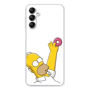 Чjхол з Сімпсонами для Samsung Galaxy M36 (VPrint) (Гомер з пончиком)