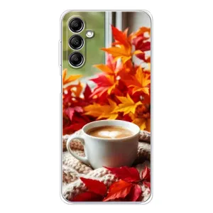 Чехол с уникальным дизайном «Осень с кофе» для Samsung Galaxy M36