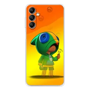 Чехол для Samsung Galaxy M36 Бравл Старс (VPrint) (Хлопчик Леон)