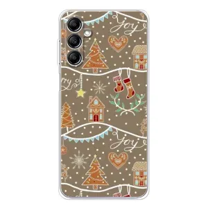 Новорічні, Святкові Чохли для Samsung Galaxy M36 - 2024 год (Новорічні пряники)