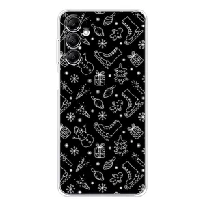 Новорічні, Святкові Чохли для Samsung Galaxy M36 - 2024 год (Новорічний фон)