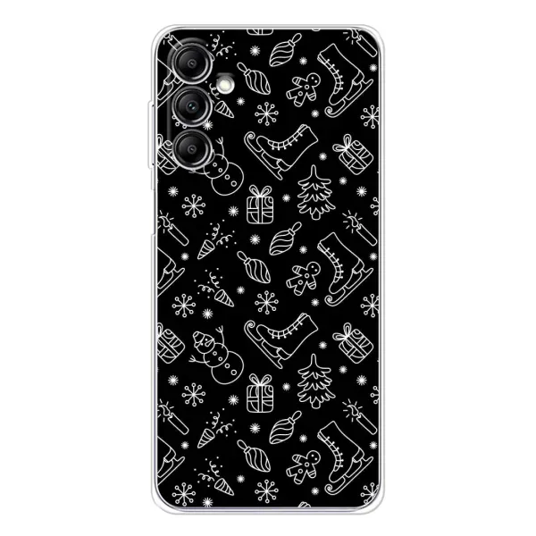 Чехол с принтом «Новогодний фон» для Samsung Galaxy M36