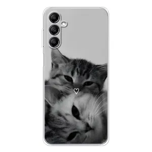 Чохол з малюнком кіт на Samsung Galaxy M36 (Пара котів)